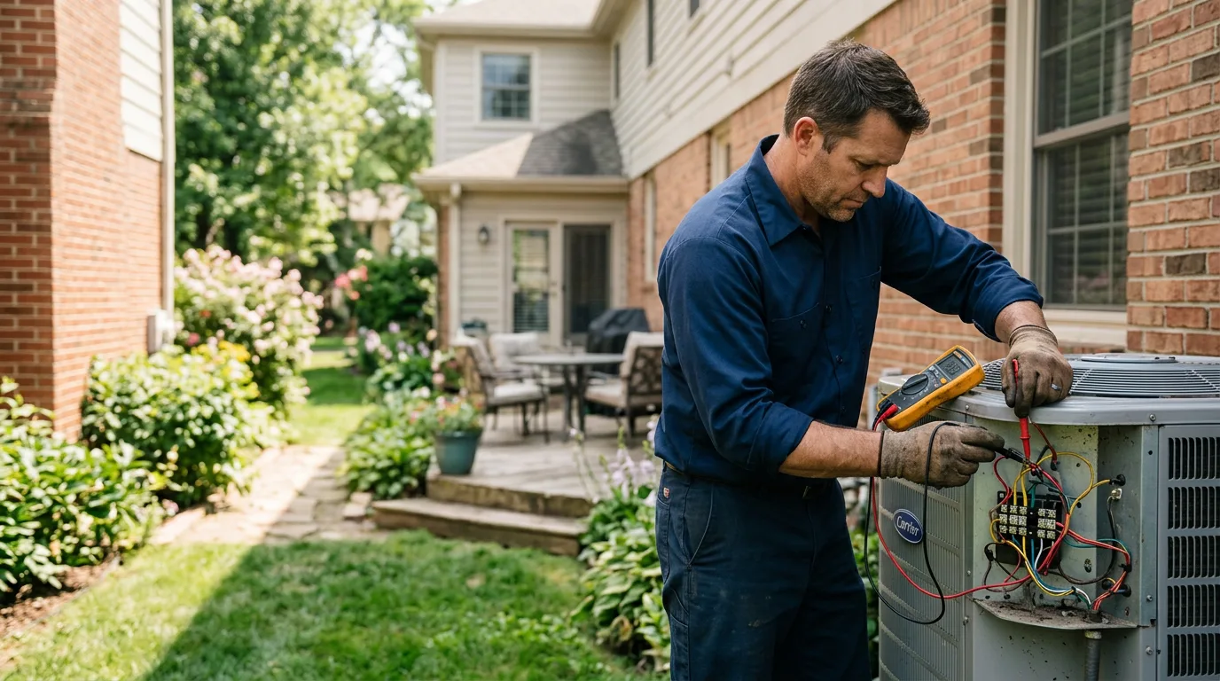 HVAC technician working near Diamond Bar, CA